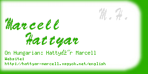 marcell hattyar business card